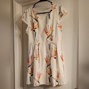 Ink Boutique Dress Womens Small Abstract Print Short Sleeve Fit & Flare